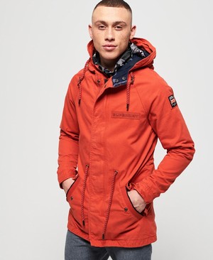 Superdry Aviator Rookie Parka Férfi Kabát Narancssárga | DSYWN3928